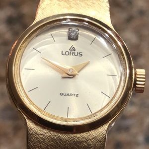 Ladies Lorus Quartz Watch-diamond accent